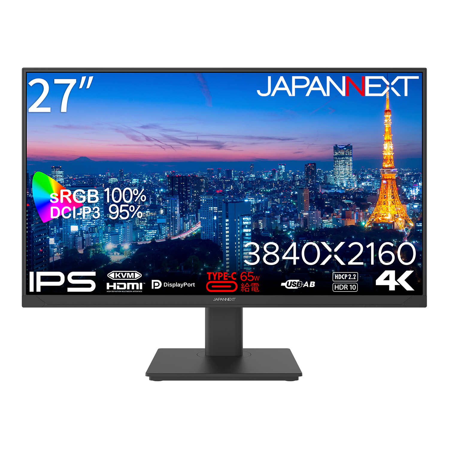Amazon.co.jp限定】JAPANNEXT 27インチ IPSパネル搭載 4K(3840x2160