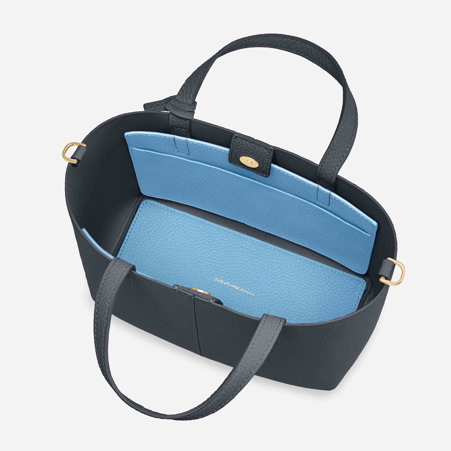 The Small Soft Tote - Graphite Sky – MAISON de SABRÉ