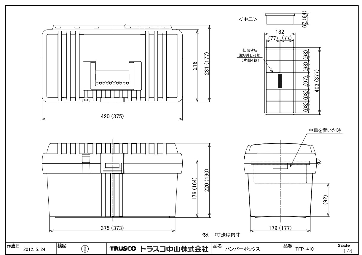 TFP-395 | バンパーボックス | トラスコ中山 | ミスミ | 133-4999