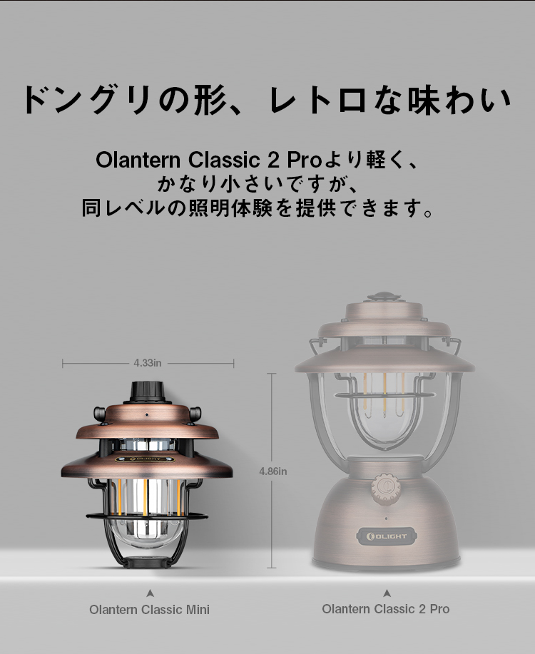 Olantern Clasic Mini 充電式ランタン キャンプランタン - Olight Japan