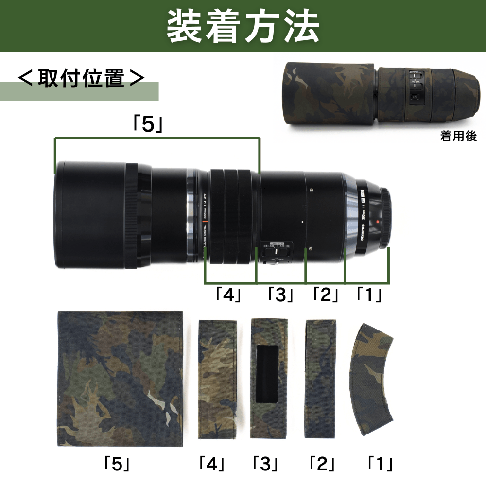 OM SYSTEMオリジナル UN-カモフラージュレンズカバー（M.ZUIKO DIGITAL