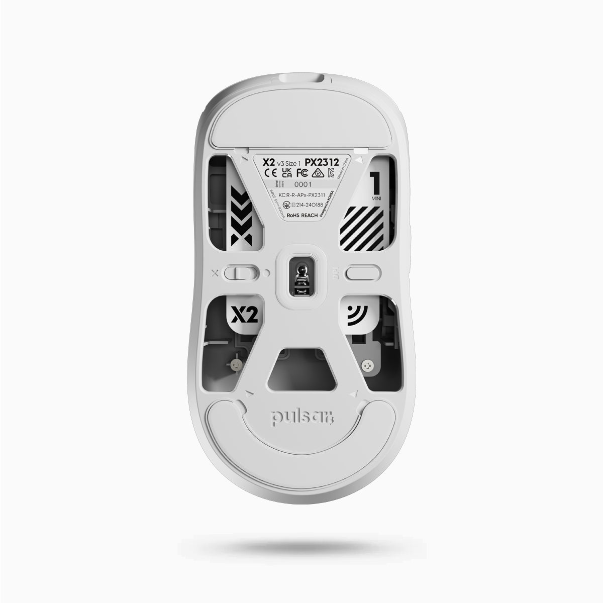 calendar detail X2 v3 Black gaming mouse – Pulsar Gaming Gears Japan