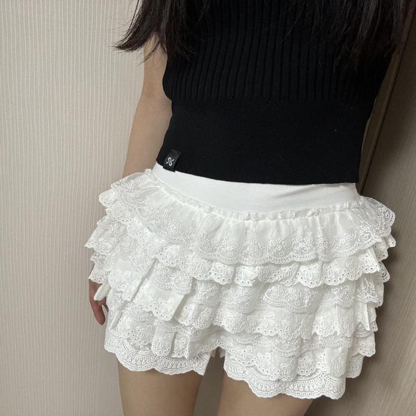 Review of the Lace Tutu Pants Skirt – White 商品レビュー | ROUGHNECK