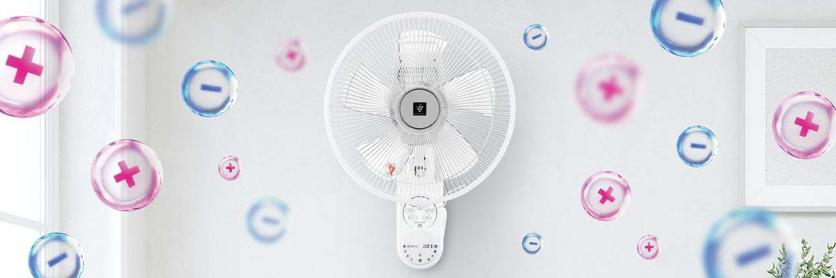 プラズマクラスターの効果 | PJ-P3AK | 扇風機：シャープ