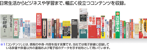 PW-9920 収録コンテンツ｜生活総合タイプ｜電子辞書 パピルス：シャープ