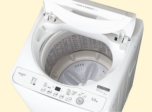 やさしさ設計 | ES-GE5H | 洗濯機：シャープ