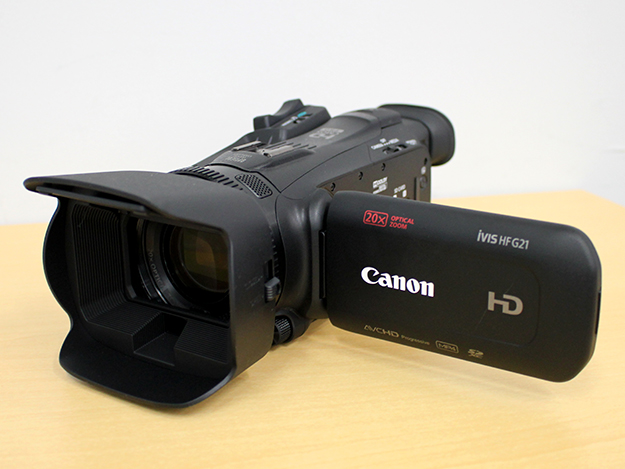 キヤノン、ハイアマチュア向けフルHDビデオカメラ「iVIS HF G21」を