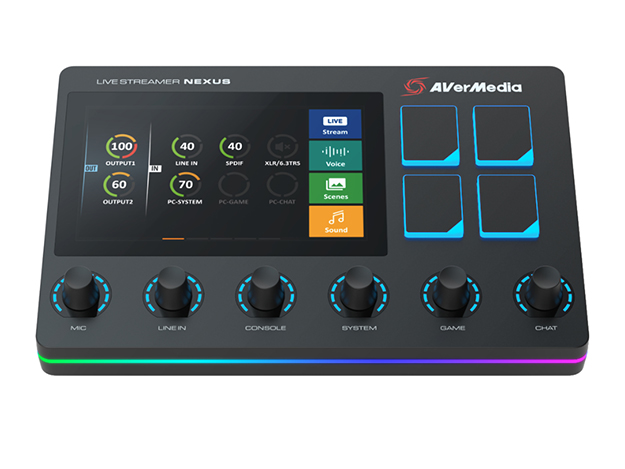 AVerMedia、LIVE STREAMER NEXUS「AX310」発売。オーディオミキサー
