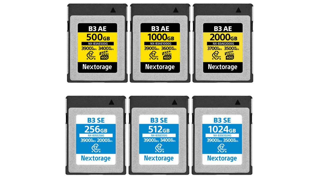 Nextorage、CFexpress 4.0 Type Bメモリーカード「NX-B3AEシリーズ