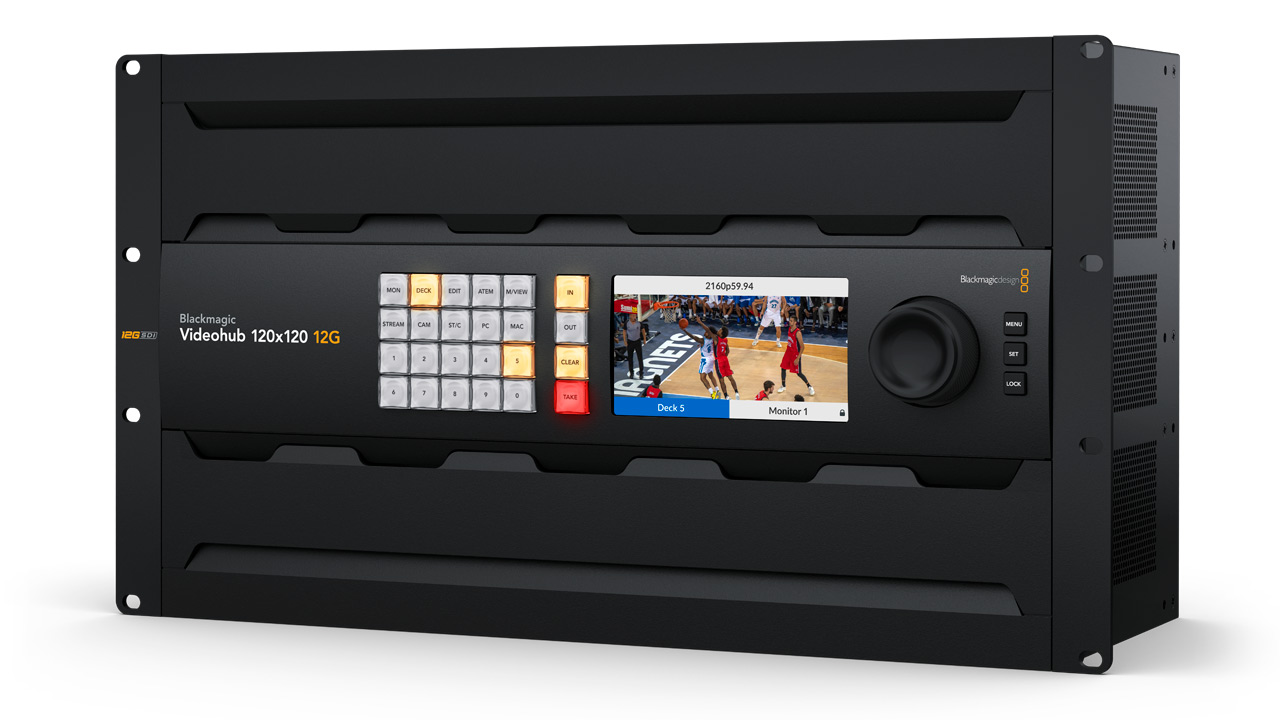 ブラックマジックデザイン、「Blackmagic Videohub 120×120 12G