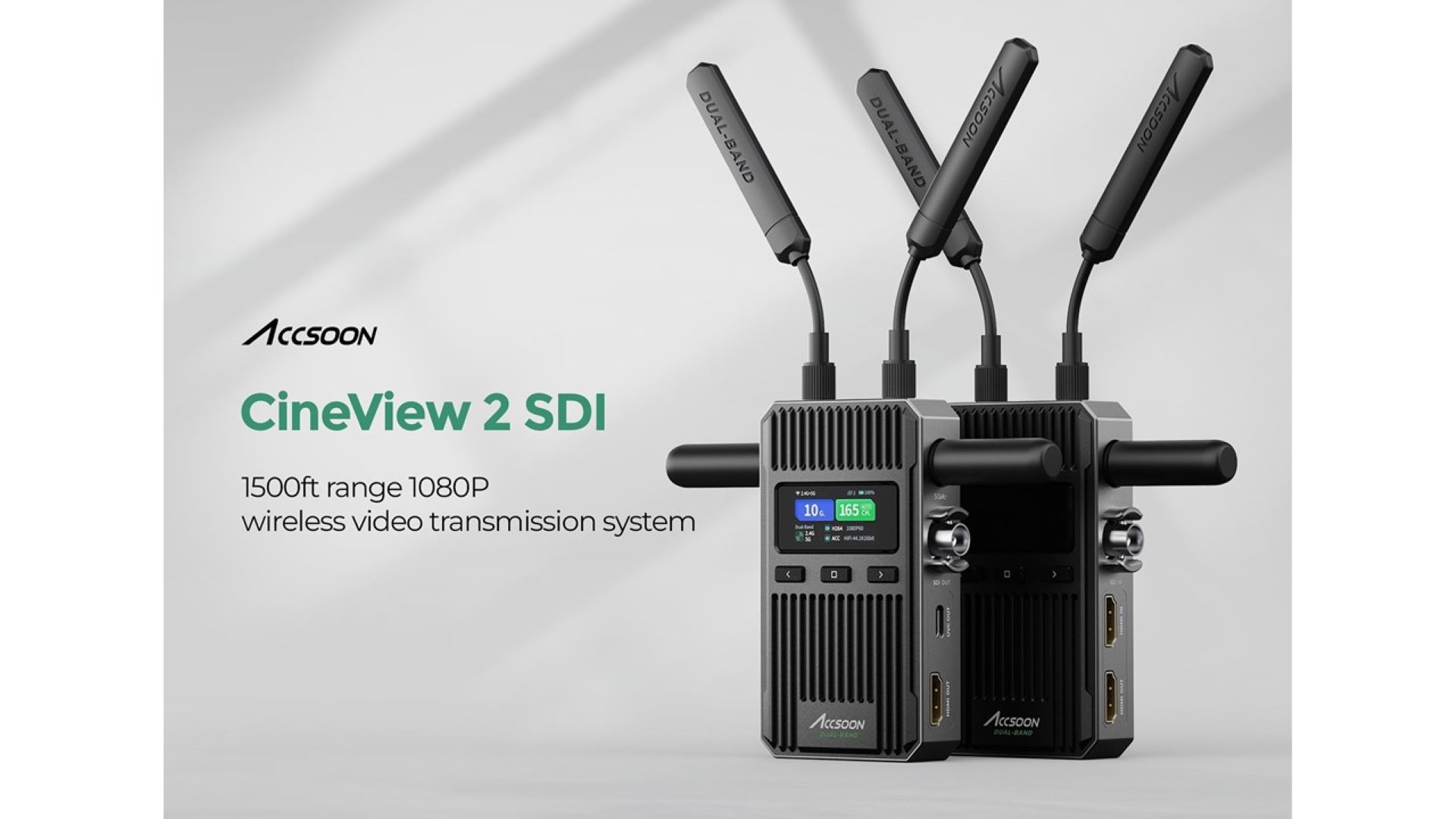 Accsoon、ワイヤレスビデオトランスミッター「CineView 2 SDI」発表