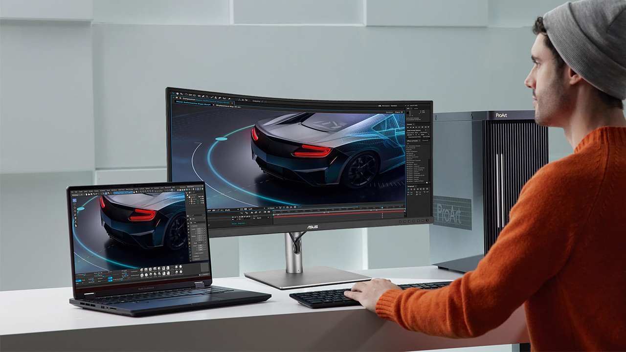 ASUS、ProArtよりIPS湾曲ディスプレイ「ProArt Display PA34VCNV」を