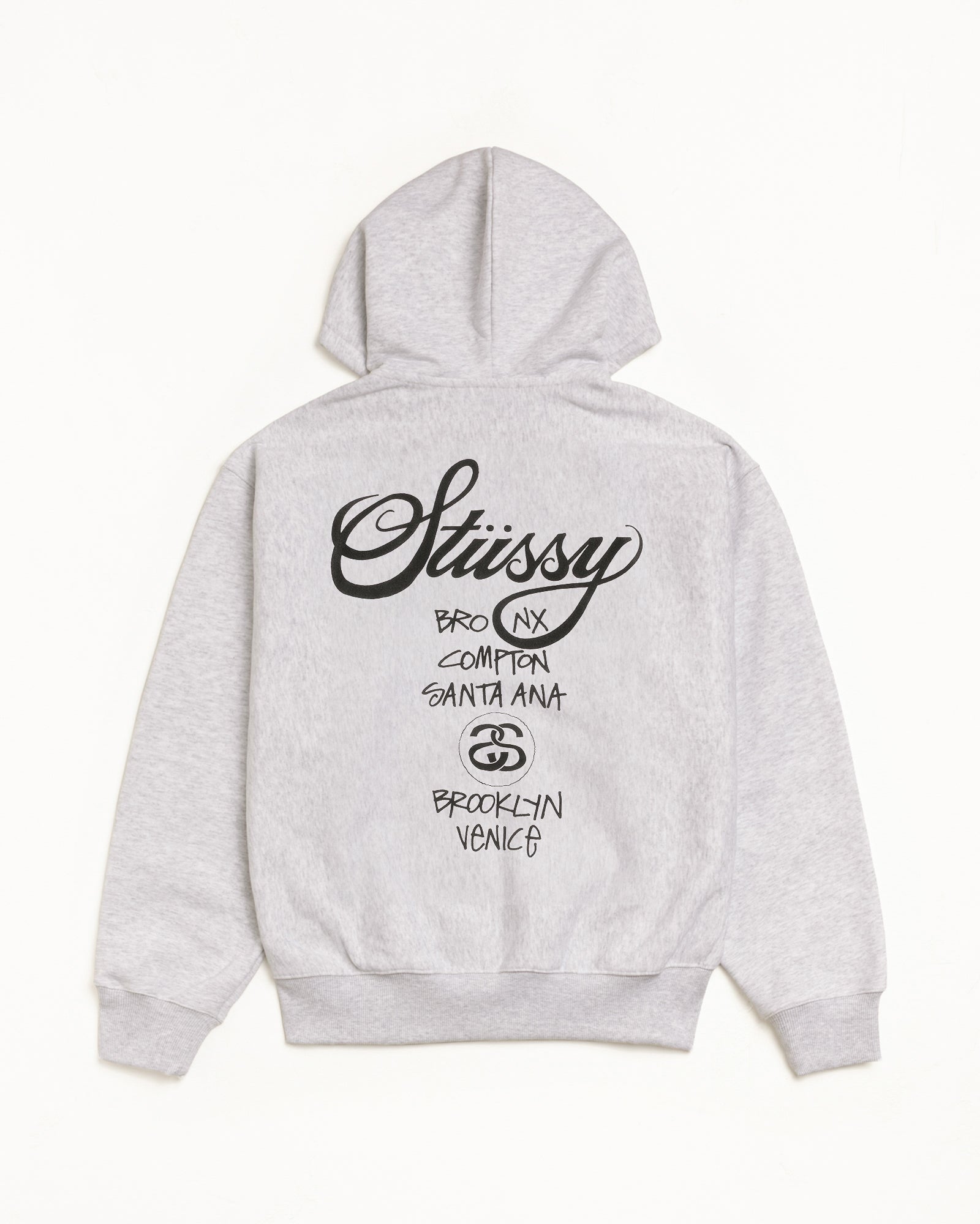 World Tour Zip Hoodie – Ash Heather | Sweats | Stüssy Japan
