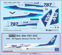 Boeing 787-8 Dreamliner - All Nippon Airways (ANA) Draw Decal -20