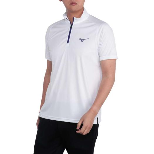 レイヤードセット(半袖ハーフジップシャツ／長袖モックネックシャツ