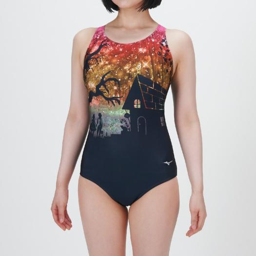 Stroke ONE／撥水】スイムフィットネス用ワンピース|N2JAC304