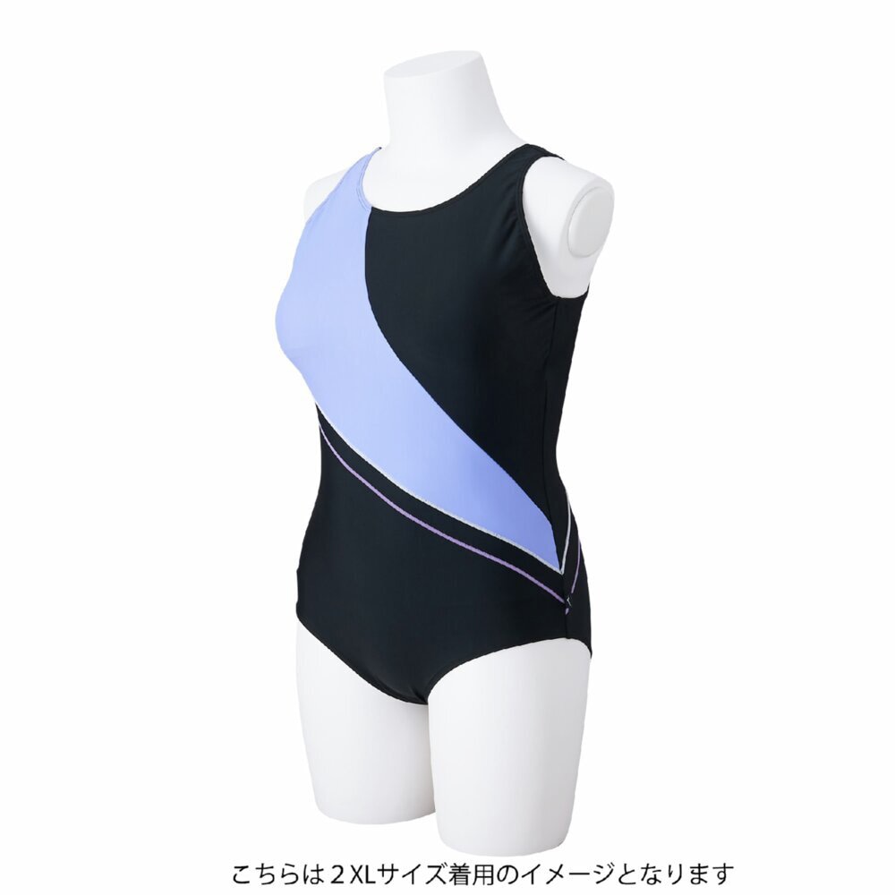 アクアフィットネス用ワンピース(3XL、4XL)|N2JAC390|フィットネス水着