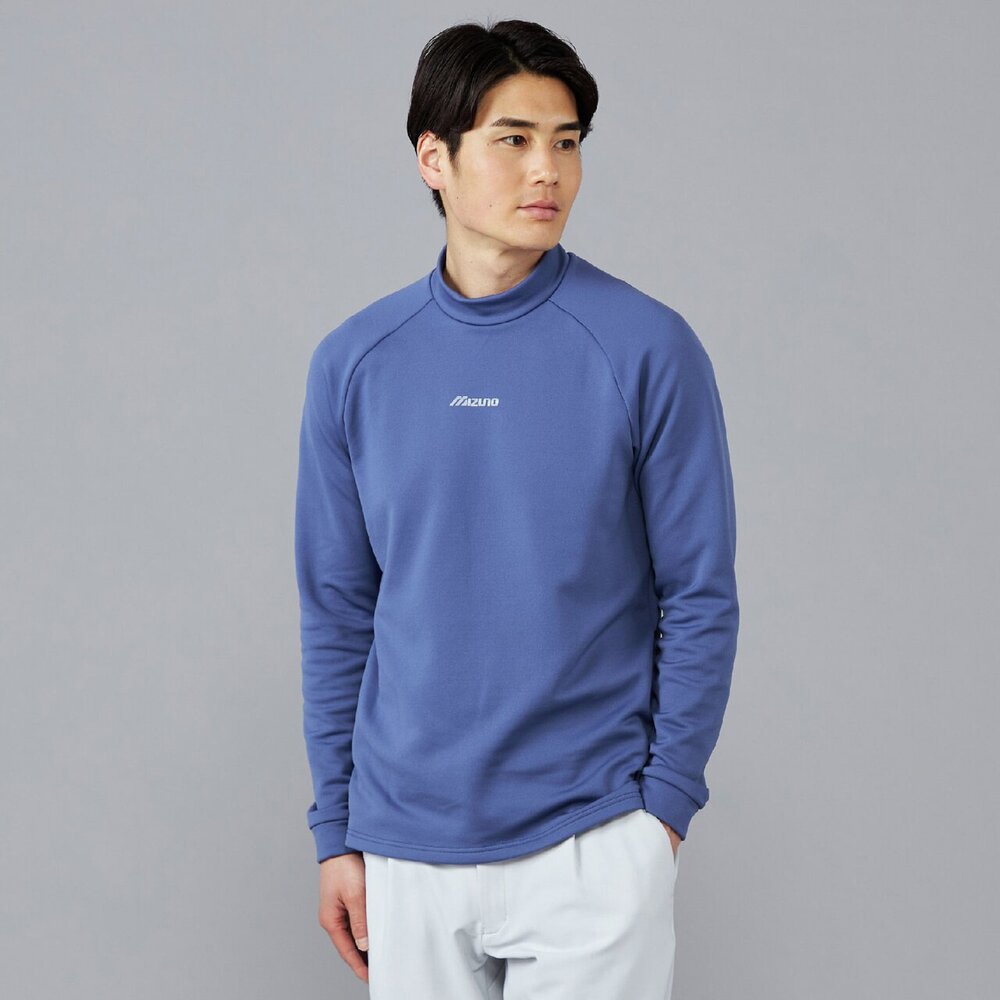 吸湿発熱】ブレスサーモモックネック長袖シャツ|E2MAC503|長袖シャツ