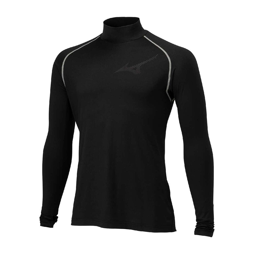 ミズノ直営限定】裏起毛アンダーシャツ(ハイネック／長袖)|12JABQ95