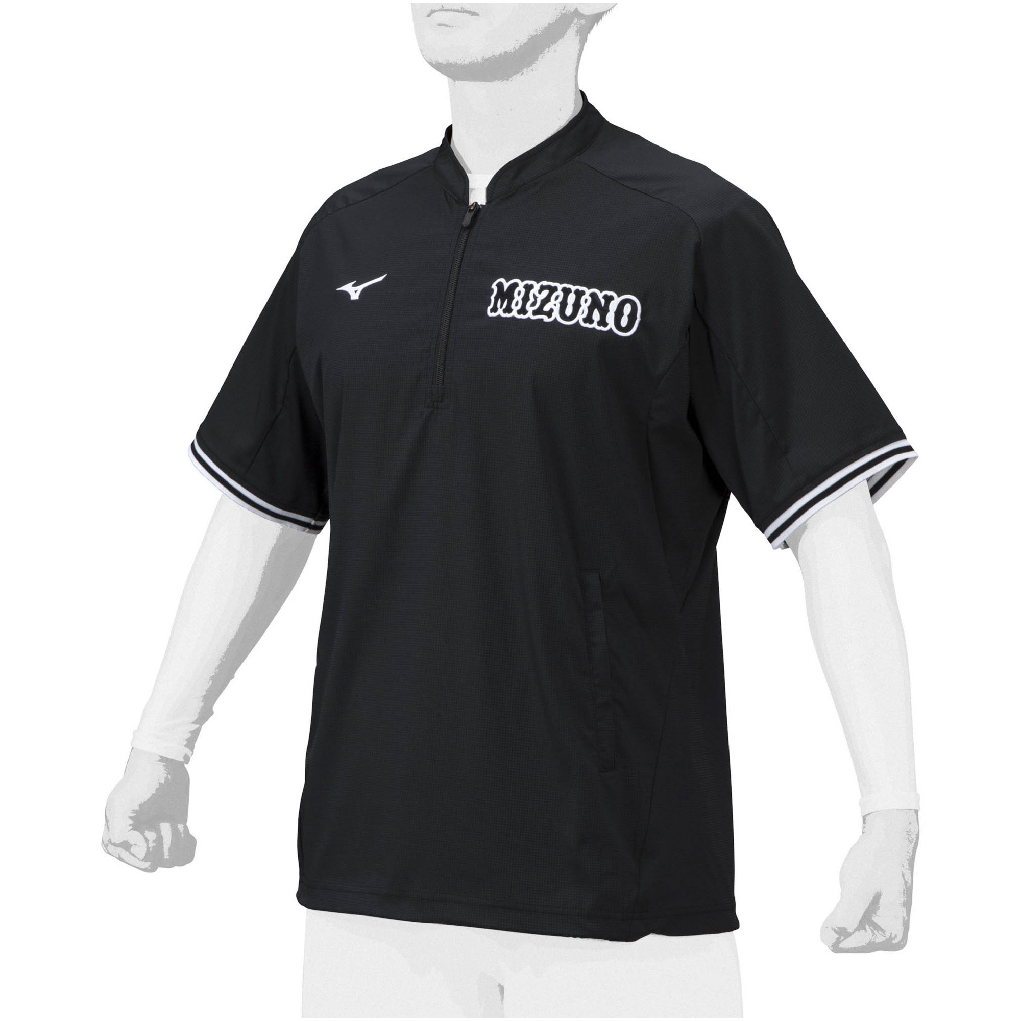 ミズノプロ】トレーニングジャケット(半袖)|12JE1J06|ウエア|野球