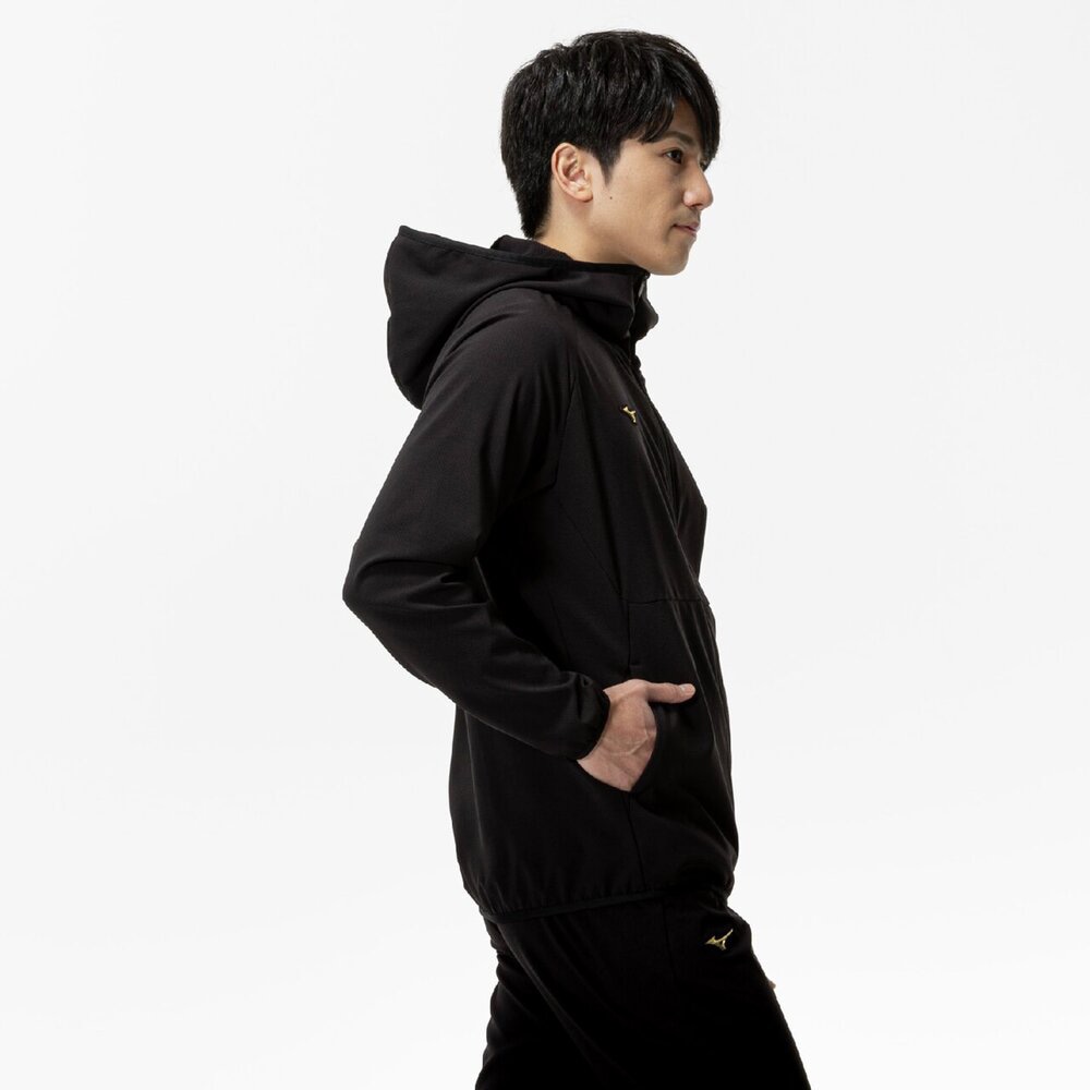 ミズノプロ／ストレッチ／防風】テックシールドフーディ|12JECW77