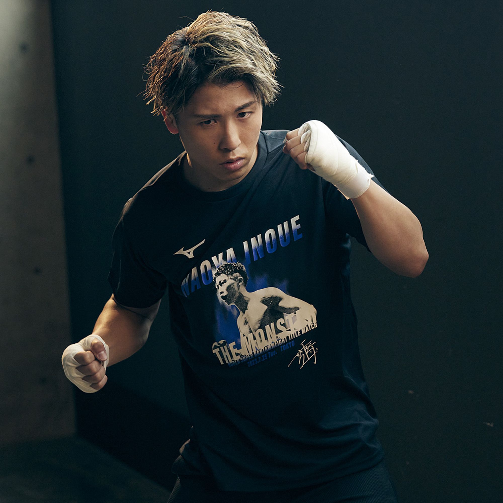 7.25東京 井上尚弥限定Tシャツ|32JAAX10|ウエア|ボクシング|ミズノ公式