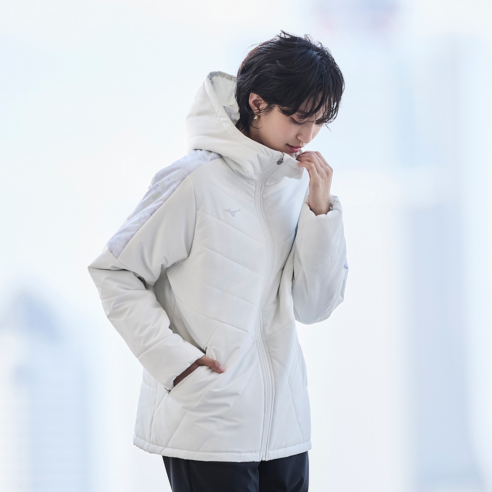 吸湿発熱】ブレスサーモ中綿コート|32MEB835|ミズノトレーニング