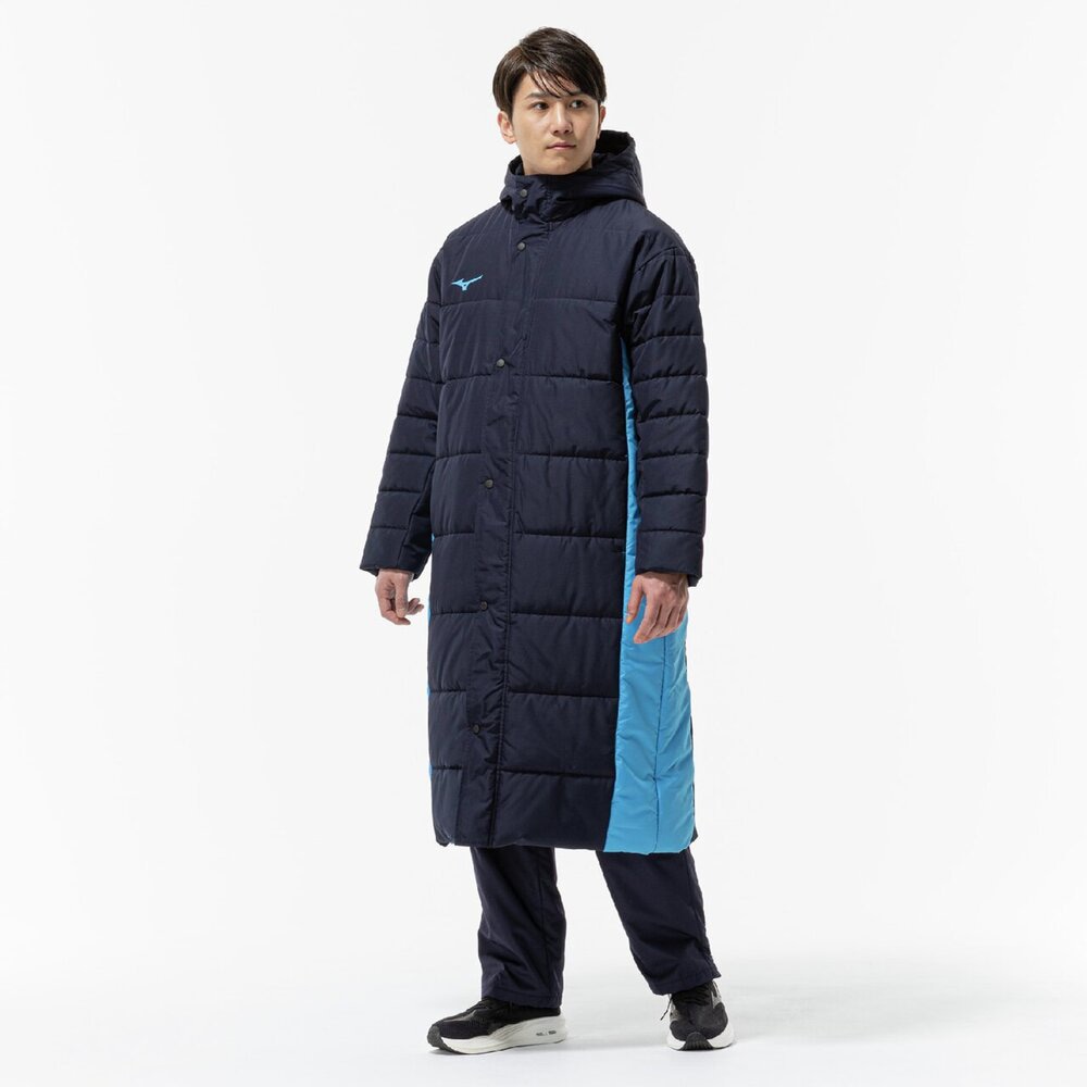 中綿ロングコート|32MEC663|ミズノトレーニング|トレーニングウエア