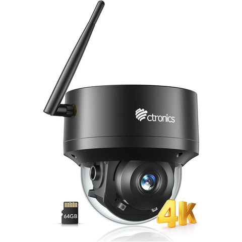 自動追跡・64GB SDカード内蔵 】 防犯カメラ 屋外 4K AI追跡機能 5GWi