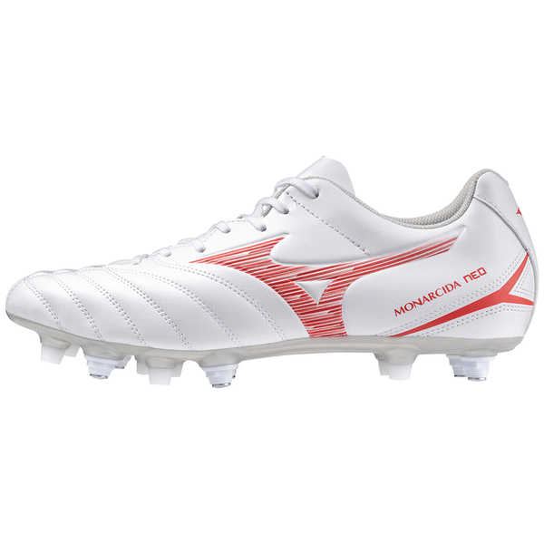 Mizuno Monarcida Neo III Select Mix Whte/Red - JR White