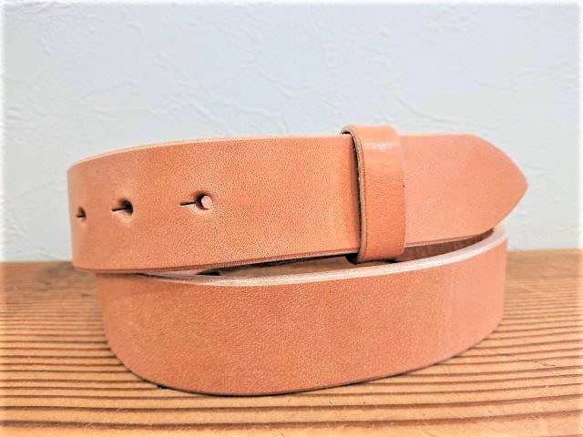 昭南ベンズレザーベルト【生成】38mm／40mm 革厚5.5-6mm
