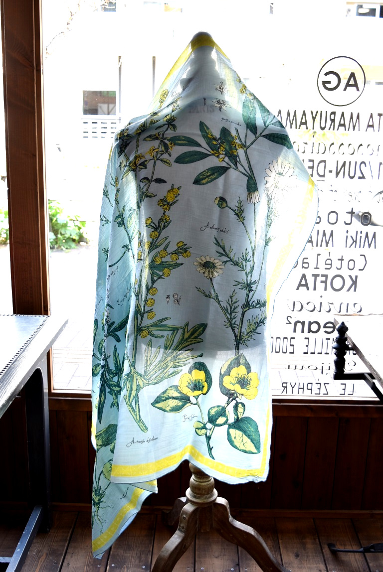 manipuri(マニプリ) 22S/S アンティークフラワー柄大判ストール | 大阪