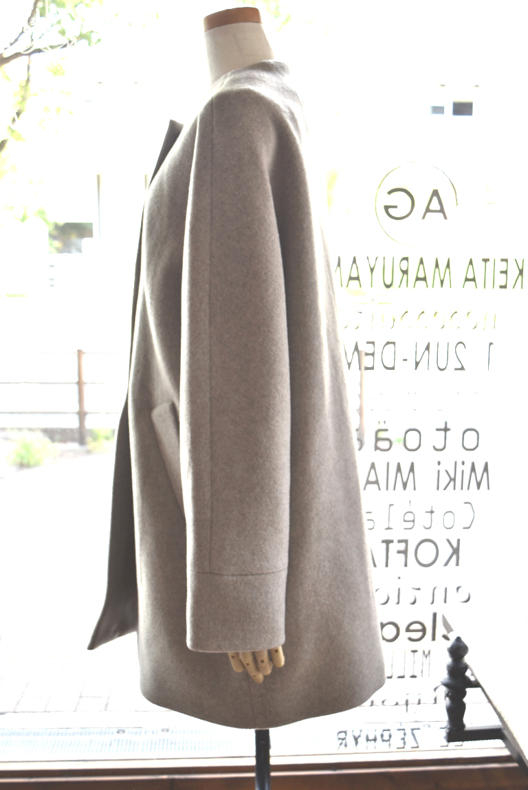TICCA(ティッカ) 25A/W ノーカラーテントコート | 大阪・北摂・千里山