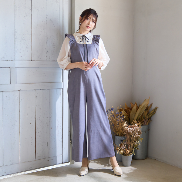 手洗いOK】フリルサロペット | レディースファッション【JUNIOR Online