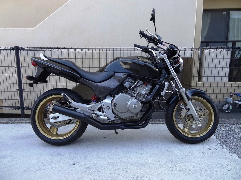 ホーネット250(MC31-1007)☆エンジン始動OK ショート管 絞りハンドル