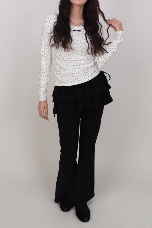 Square neck lace tops | Judin