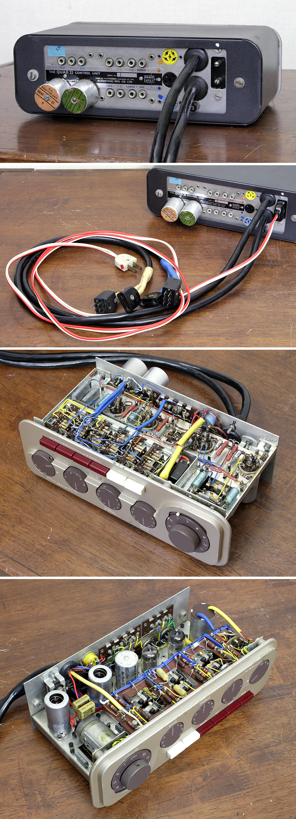 QUADⅡ+22 管球式モノラルパワー+プリアンプ クォード 100V仕様 - 中古