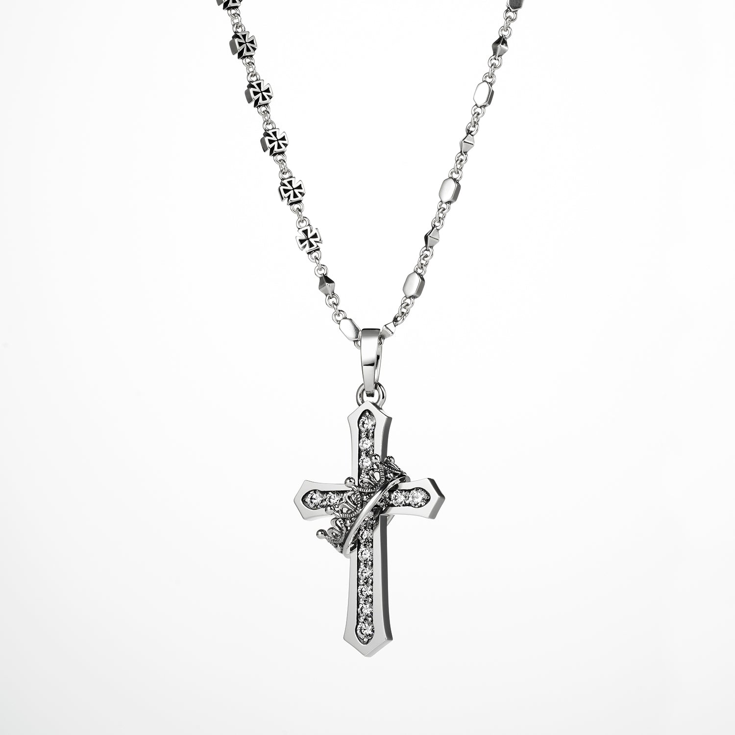 CROSS with CROWN/STONE Pendant | ジャスティン デイビス（JUSTIN