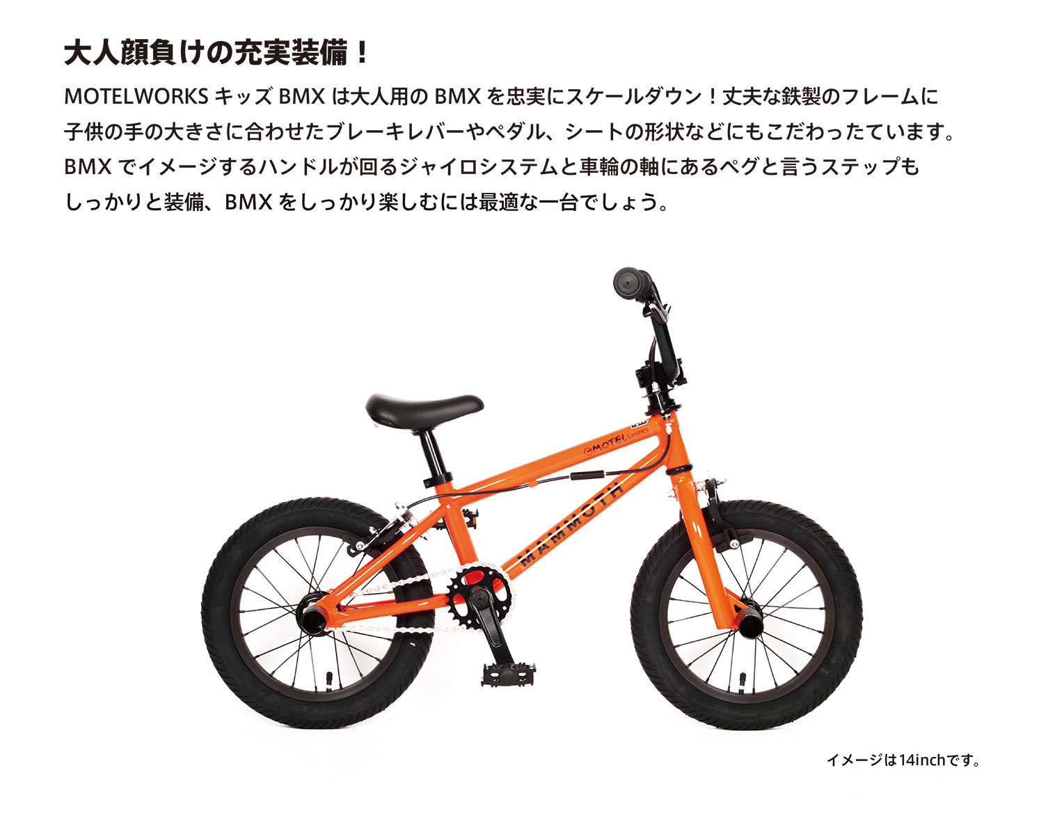 mammoth pow wow 10 周年記念 MOTELWORKS キッズBMX