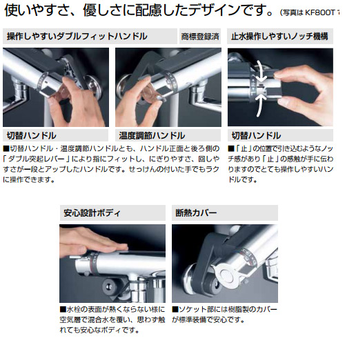KF800TNN｜KVK浴室用蛇口[壁][洗い場専用]