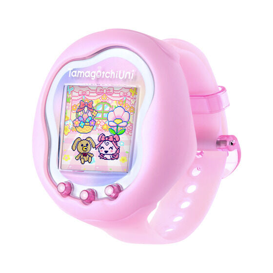 NEW] Tamagotchi Uni - Aurora Pink | Prism White Premium Bandai