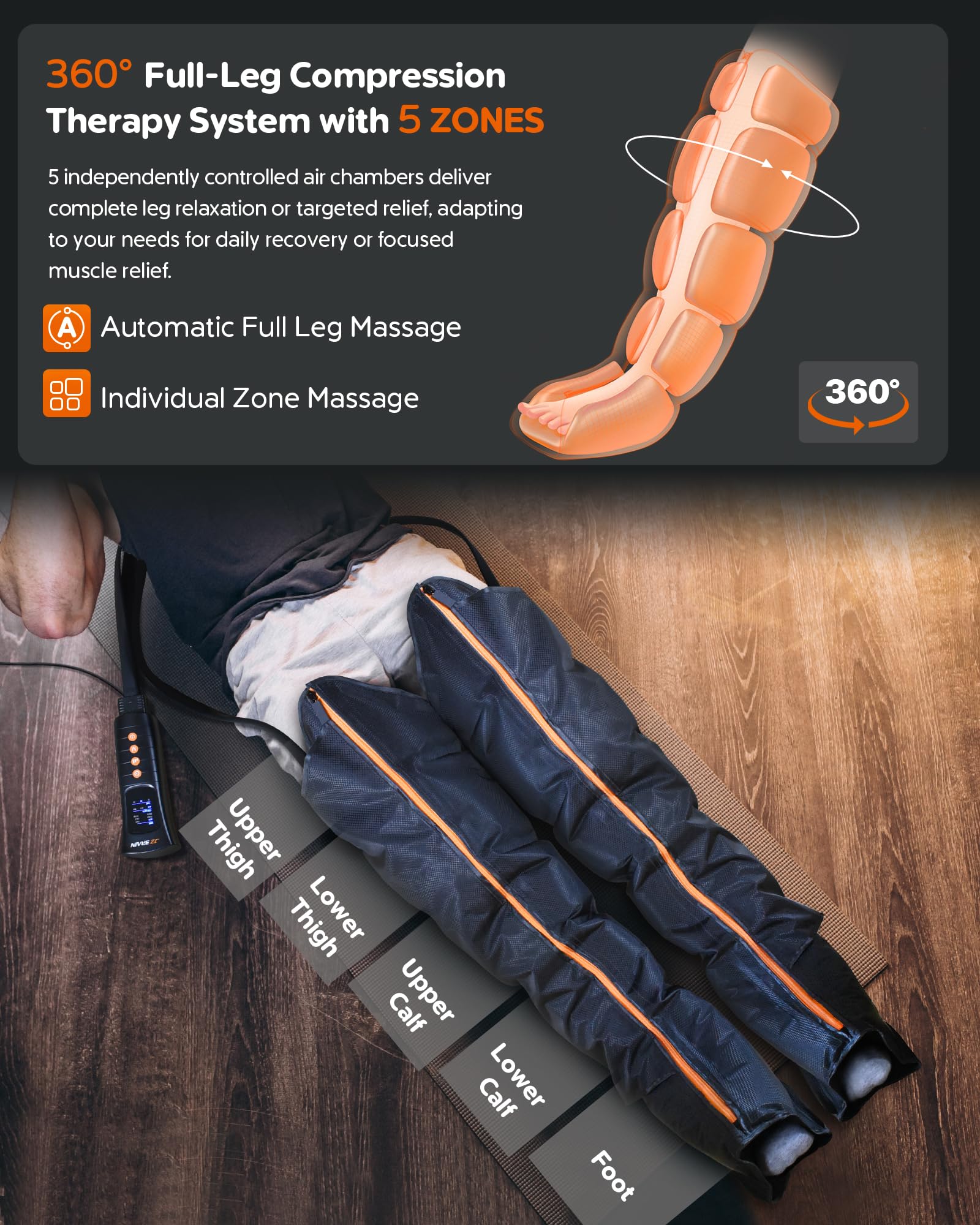 Sequential Air Leg Compression Massager – JZBRAIN