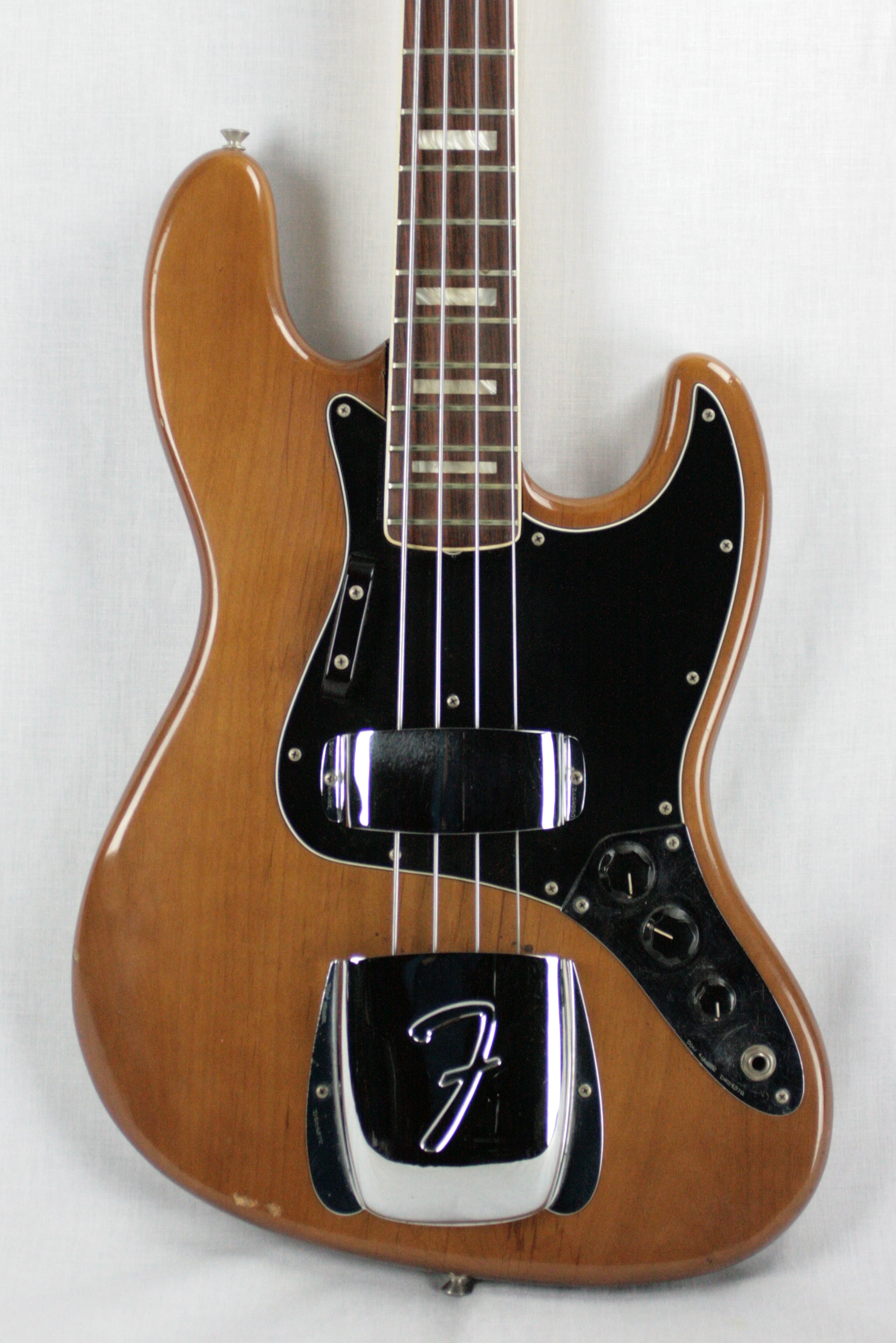1974 Fender Jazz Bass Mocha 4 Bolt Neck w/ OHSC Rosewood Board