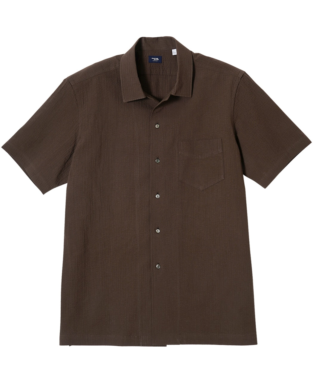 Short Sleeve Shirt - Open-collar ice cotton seersucker – Kamakura