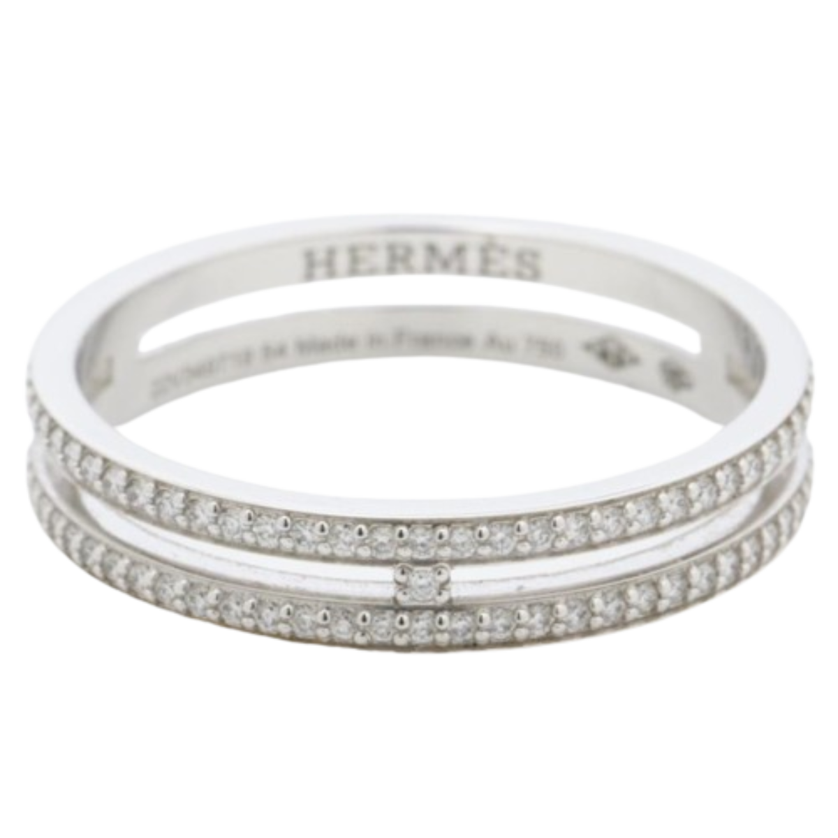 つくばHermès(エルメス)買取】K18WGアリアンヌダイヤリングの買取