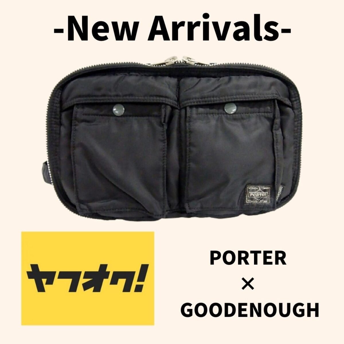 PORTER × GOODENOUGH ボディバッグ ブラック タンカー ポーター