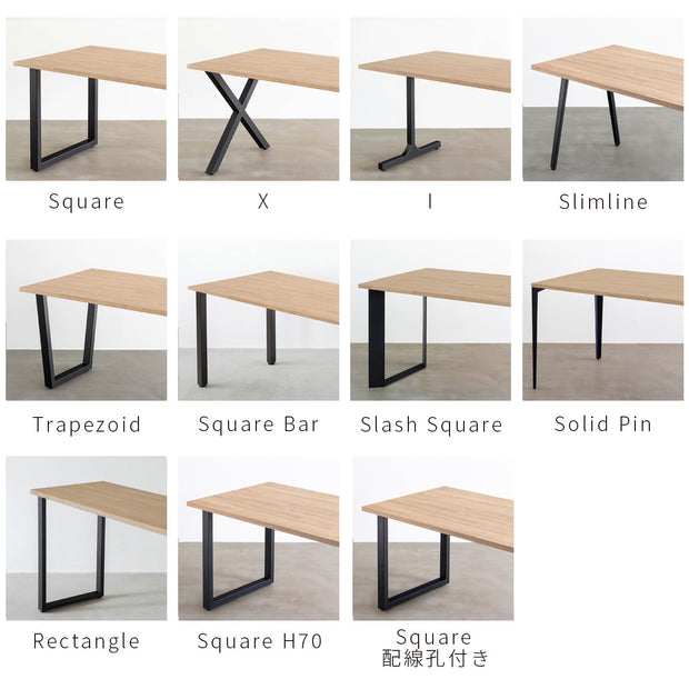 ダイニングテーブル5点セット[B] ラバーウッド アッシュグレー × Black