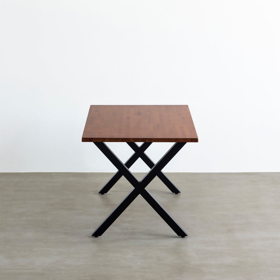 THE TABLE / ラバーウッド ブラウン × Black Steel – KANADEMONO