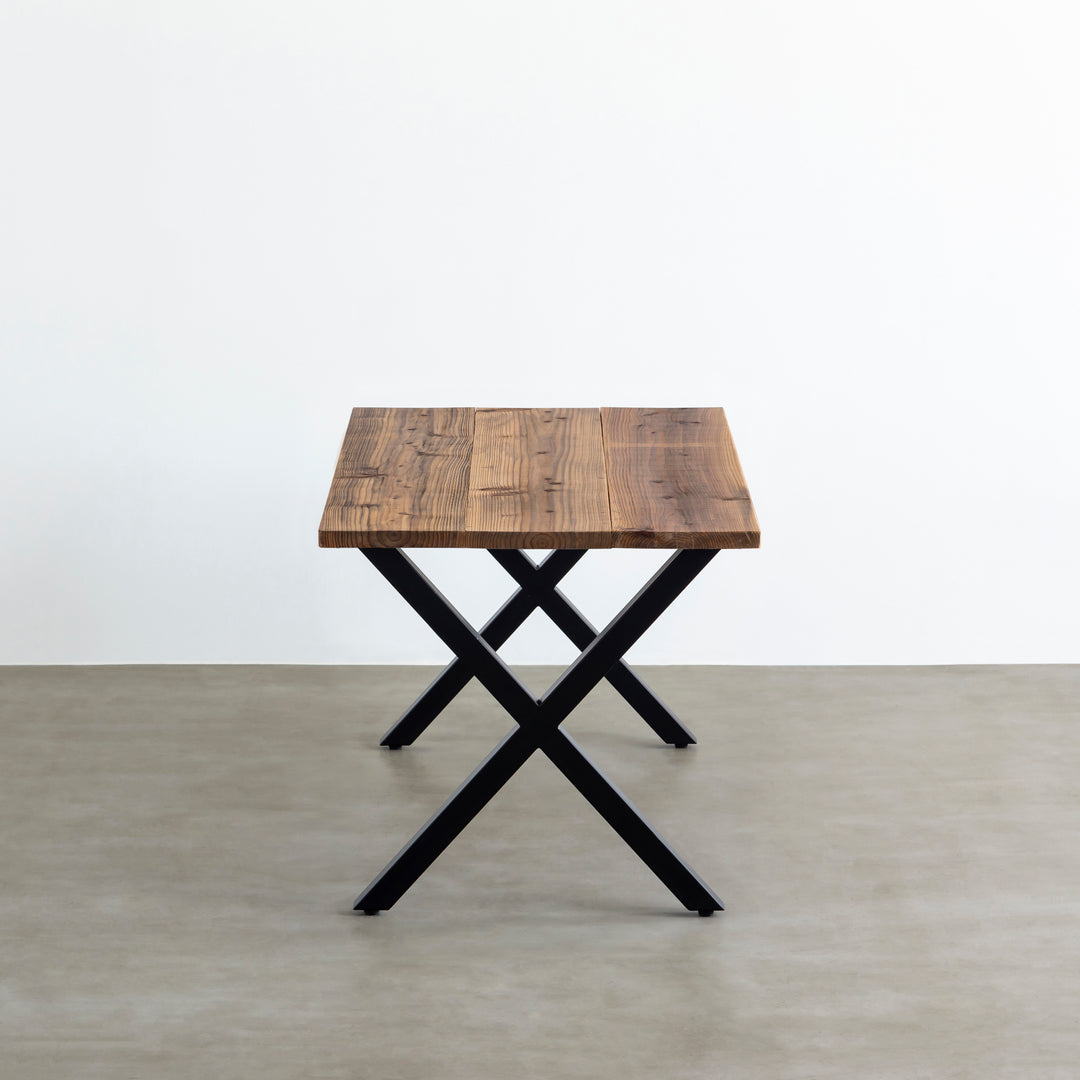 THE TABLE / 無垢 杉 ヴィンテージスタイル × Black Steel – KANADEMONO