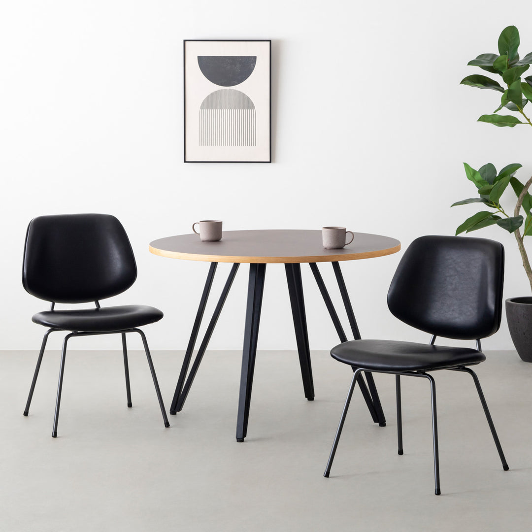 Stylish × Fit モダンデザイン ダイニングチェア 2脚セット – KANADEMONO